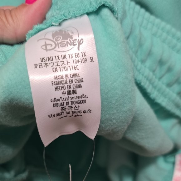 Disney Adult Mickey Mouse Teal Hoodie and Pants Set - Picture 7 of 7